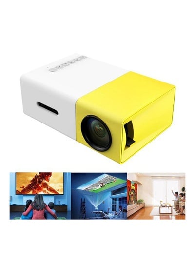 YG-300 LCD Mini Portable Projector With USB SD AV HDMI YG-300 Yellow