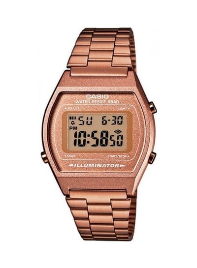 Women's Water Resistant Stainless Steel Digital Watch B640WC-5A - 35 mm - Rose Gold