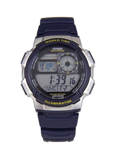 Men's Youth Timepiece Water Resistant Digital Watch AE-1000W-2AV - 48 mm - Blue