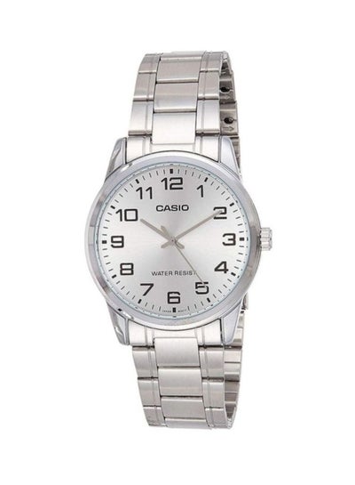 Men's Enticer Stainless Steel Analog Watch MTP-V001D-7BUDF - 38 mm - Silver