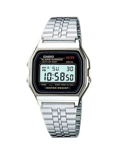 Men's Vintage Retro Digital Watch A159WA - 33 mm - Silver