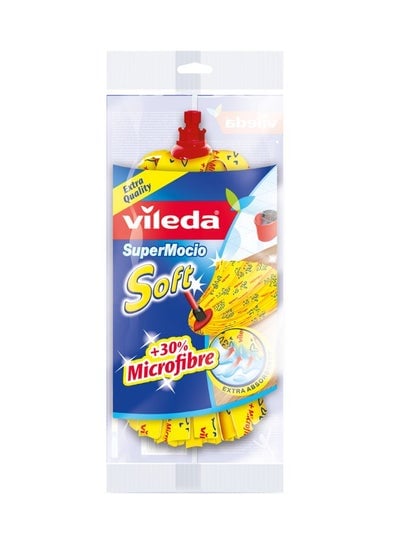 Supermocio Soft Microfibre Mop Refill Yellow/Red standard
