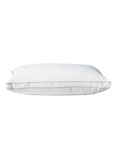 Slowly Rebounding Hotel Pillow With Cover Cotton White 74x48centimeter