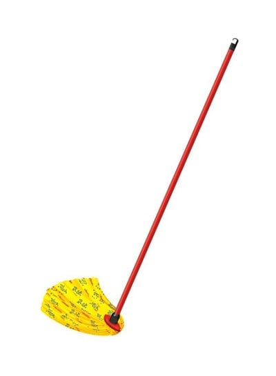 Super Mop Cleaner Soft Set Red/Yellow 130centimeter