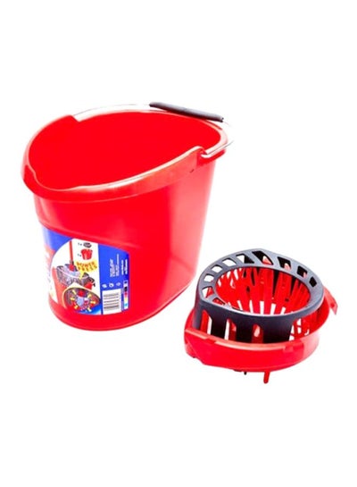 Set Of Bucket And Wringer Super Mocio Red/black
