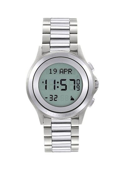 Men's Water Resistant Digital Watch WR02 - 35 mm - Silver