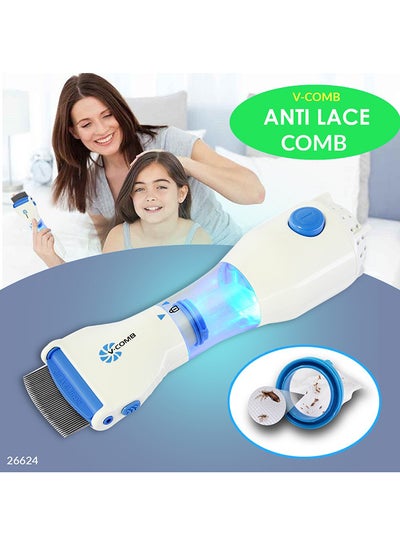 Electronic Lice Comb White/Blue