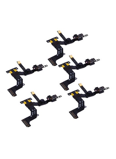 5-Piece Front Camera With Sensor Flex Cable Ribbon Assembly Repair Parts For Apple iPhone 5 Black