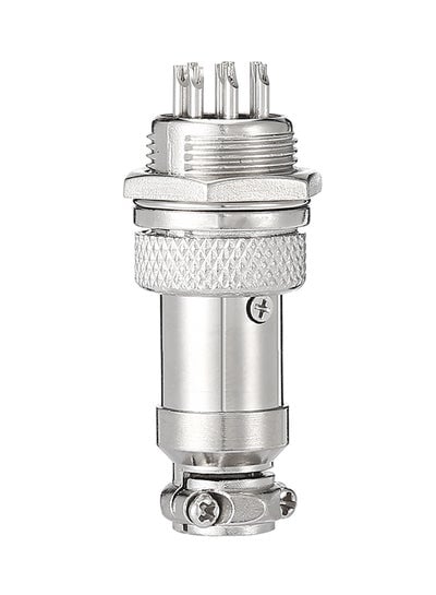 8-Pin Waterproof Male To Female Aviation Connector Socket Silver