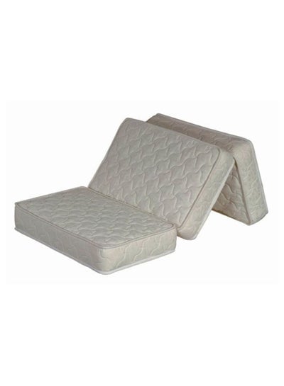 Medicated Quilted Folding Mattress White Single