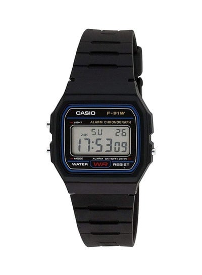 Men's Classic Digital Watch F91W - 35 mm - Black