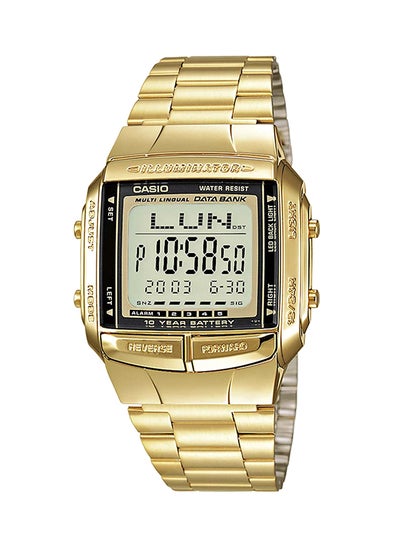 Men's Data Bank Digital Watch DB-360G-9ADF - 43 mm - Gold