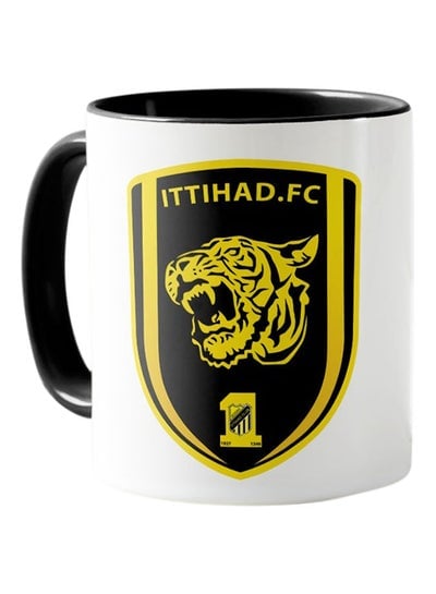 Printed Ittihad Saudi FC Mug White & Black 11ounce