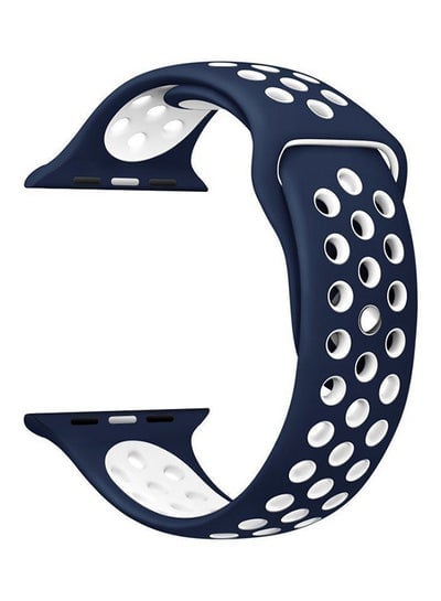 Replacement Band For Apple Watch Series 1/2/3 42-44mm Blue/White