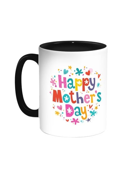 Happy Mother's Day Printed Coffee Mug Black/White 11ounce