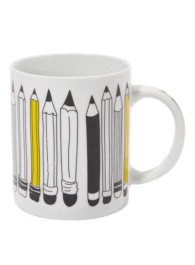 Pencil Design Mug White/Black Standard