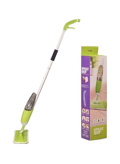 Spray Mop With Microfiber Cleaning Pad Green/White/Silver
