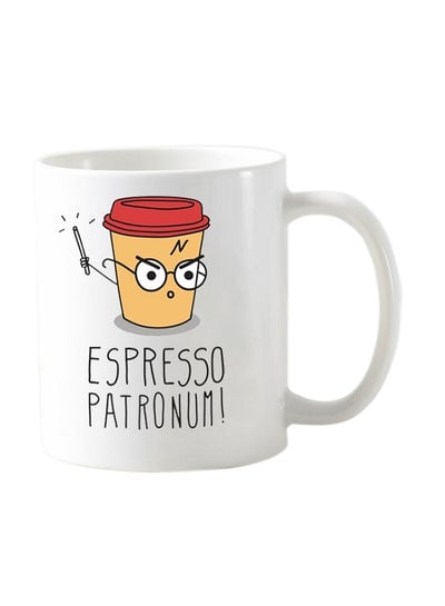 Espresso Patronum Mug White/Beige/Red 11.5x10.5x10.5centimeter