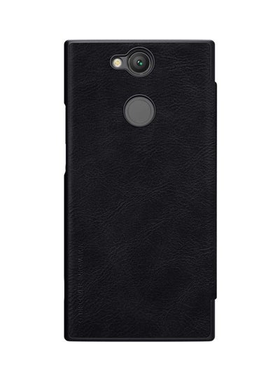 Leather Qin Series Flip Cover For Sony Xperia XA2 Black