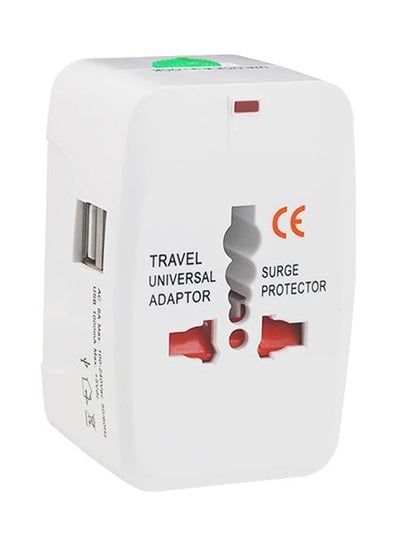 4-In-1 Universal Travel Adaptor White