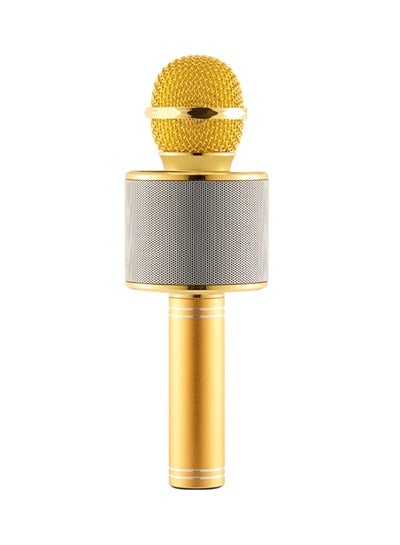 Multi-Function Wireless Bluetooth Microphone SCWS-858 Gold/Silver
