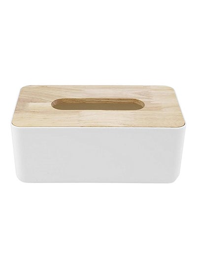Tissue Paper Box White/Wooden 230x130x100millimeter