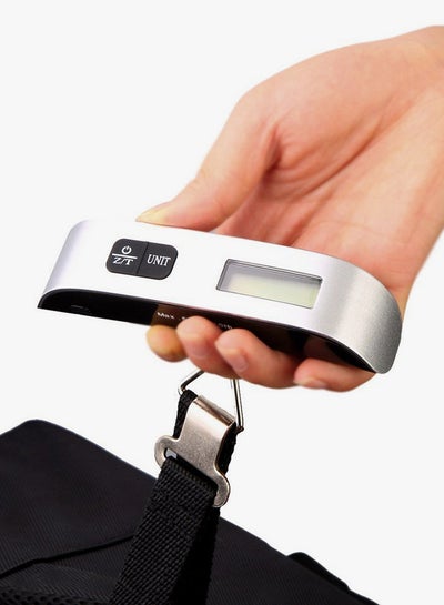 Electronic Digital Luggage Hanging Weight Scale Black/Silver