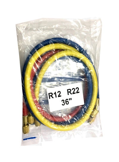 Manifold Charging Hose Yellow/Blue/Red 3feet