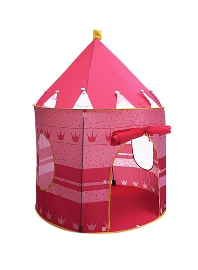 High-Quality, Portable And Foldable Castle Tent House For Toddlers, Pink 105x105x135cm