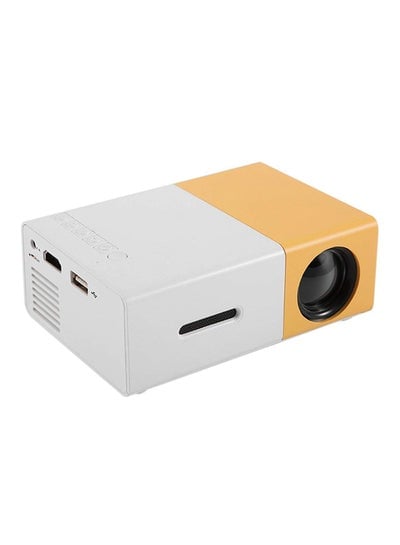 YG300 LED Mini Projector T30 25 Lumens T30 White/Yellow