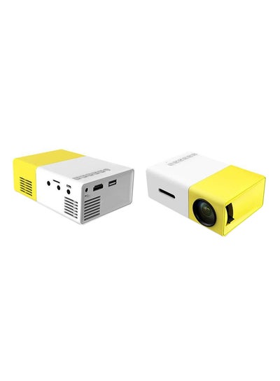 LCD Mini Portable Projector 400 Lumens 2724593239194 Yellow/White