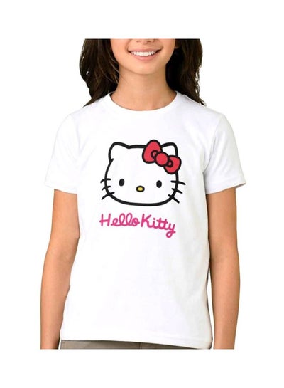Hello Kitty Printed T-Shirt White
