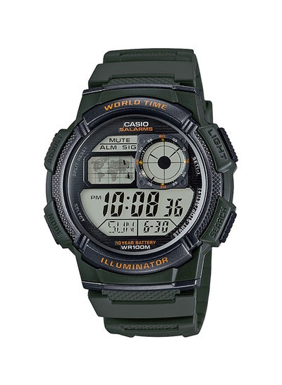 Men's Illuminator Resin Digital Watch AE-1000W-3AVDF - 44 mm - Black