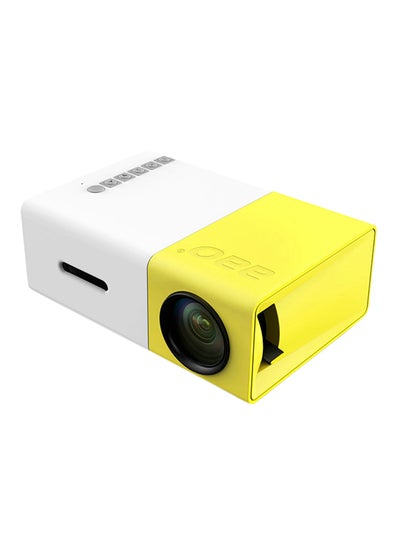 Mini Portable LCD Projector HD YG300 White/Yelllow