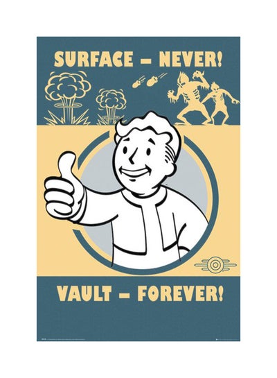Fallout 4 Poster Multicolour 91.5centimeter