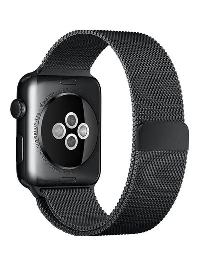 Replacement Milanese Loop Band Strap For Apple Watch Series 3/2/1 Black
