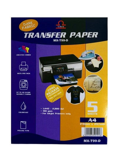A4 Dark Fabric Transfer Paper