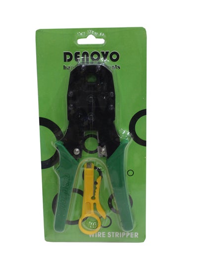 Network Cable Crimper And Plier Green/Yellow 18centimeter