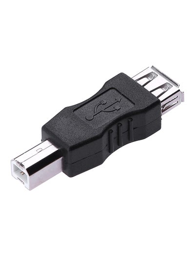 USB 2.0 A Female To B Male Adapter Connector AF To BM Converter For Printer Black