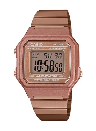 Men's Water Resistant Digital Watch B650WC-5AEF - 41 mm - Rose Gold