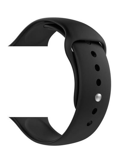 Soft Silicone Sport Wrist Band For Apple Watch 44 mm Black
