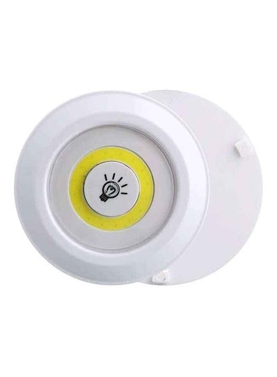 3-Piece Wireless Remote Controlled Under Cabinet LED Lights White 10x10x9centimeter