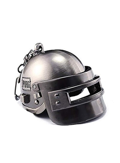 Kirsite Pubg Helmet Keychain Grey