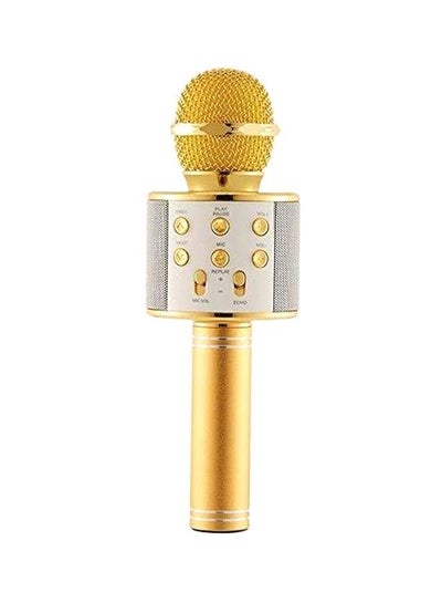 Bluetooth Karaoke Microphone WS-858 Gold/White/Silver