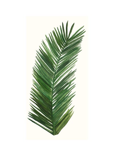 Tropical Breeze Leaves V Poster Green