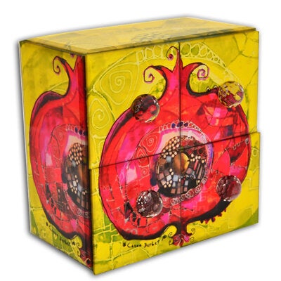 Wooden Pomegranate Jewelry Box