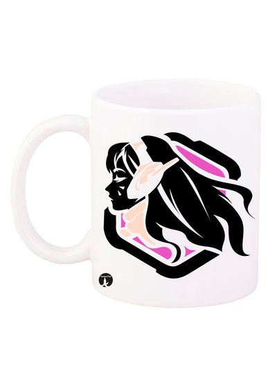 The Video Game Overwatch Design Mug White/Black/Pink 12ounce