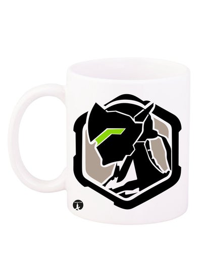Overwatch Game Printed Mug White/Black/Green 12ounce
