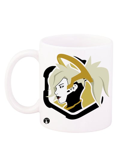 Overwatch Game Printed Coffee Mug White/Black/Beige 12ounce