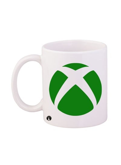 Xbox Logo Printed Mug White/Green 12ounce